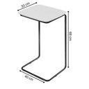 Ver imagem 3 de Mesa de Apoio Slim Castanho em Metal Champanhe