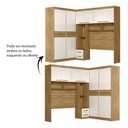 Ver imagem 3 de Quarto Modulado Completo Casal Florença Freijó Off White Moval