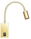 Ver imagem 1 de Arandela de Cabeceira Flexível Dourado Led 3w 2700k Bivolt Embu Led