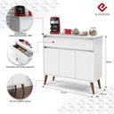 Ver imagem 4 de Aparador Buffet Sala Zeus 3 Portas 1 Gaveta - Rede Móveis