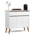 Ver imagem 3 de Aparador Buffet Sala Zeus 3 Portas 1 Gaveta - Rede Móveis