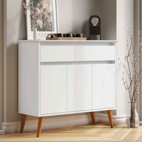 Aparador Buffet Sala Zeus 3 Portas 1 Gaveta - Rede Móveis