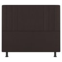 Ver imagem 3 de Kit Cabeceira E Baú Cama Box Casal Grace 140cm Suede Marrom