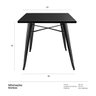 Mesa Iron Tolix - Metal - Bar - Gourmet - Preto - 6