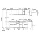 Ver imagem 6 de Armário de Cozinha Modulada de Canto 8 Peças Cp01 Balcão Preto - Lumil