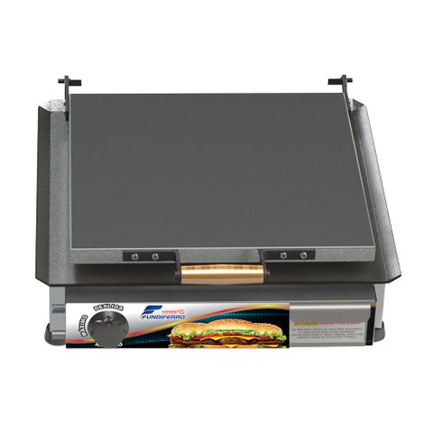 Chapa Sanduicheira Reforçada 40x40cm com Prensa à Gás - Fundiferro