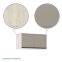 Ver imagem 7 de Armário Aéreo de Cozinha 80 Cm 2 Portas de Abrir Linea Luciane Móveis