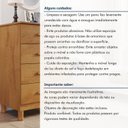 Ver mais imagens de Cômoda 4 Gavetas Puxador em MDF e Pés Reguláveis Lisboa