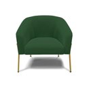 Ver imagem 3 de Cadeira Sala de Jantar Pé de Ferro Dourado Kit 2 Stella Veludo D03 - D'Rossi Cor Verde
