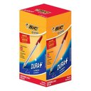 Ver imagem 4 de Kit Caixa de Caneta Esferográfica Cristal 1.0mm 100 Unidades Azul e Vermelho - Bic