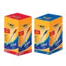 Kit Caixa de Caneta Esferográfica Cristal 1.0mm 100 Unidades Azul e Vermelho - Bic - 3