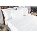 Ver imagem 3 de Conjunto de Lencol Casal Super King Madri 300 Fios 04 Pçs Toque Super Macio:branco