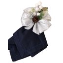 Ver imagem 1 de Anel Porta Guardanapo Argola Prata Natal Reveillon 12 Peças