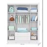 Guarda-Roupa Infantil Amore 265651 4 Portas 2 Gavetas Branco Qmovi - 2