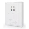 Guarda-Roupa Infantil Amore 265651 4 Portas 2 Gavetas Branco Qmovi - 1