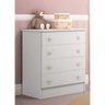 Cômoda Infantil 4 Gavetas Doce Sonho Branco - Qmovi - 1