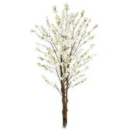 Planta Árvore Artificial Cerejeira X450 Branco 1,6m - 1