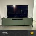 Ver imagem 5 de Rack com 4 Portas Lisas 220cm para Sala 100% Mdf Pés Metal