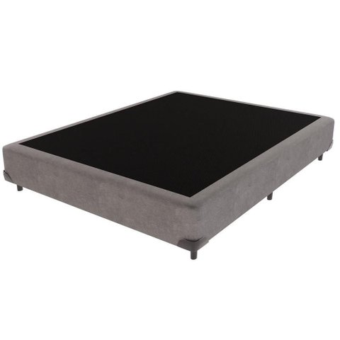 Cama Box Casal Cinza V-store 138x188x44