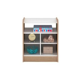 Mesa de Cabeceira Infantil 1 Porta 2 Peças Amore Branco/carvalho - Qmovi - 3