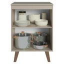 Ver imagem 2 de Balcão de Cozinha 60 Cm 1 Porta com Pés Nice Madesa Crema