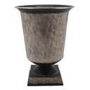 Ver imagem 1 de Vaso Decorativo de Chão Rústico Metal Bronze e Preto 58cm Cr0134 Btc