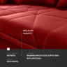 Sofá Retrátil Reclinável Trento 2,30m Suede Velut Vermelho c/ Molas no Assento - King House - 6
