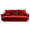 Ver imagem 4 de Sofá Retrátil Reclinável Trento 2,30m Suede Velut Vermelho c/ Molas no Assento - King House