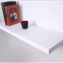 Ver imagem 3 de 1 Prateleira Branca 100x10 com Suporte Flutuante Mdf Organizadora Decoração Cozinha Quarto Banheiro