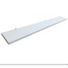1 Prateleira Branca 100x10 com Suporte Flutuante Mdf Organizadora Decoração Cozinha Quarto Banheiro - 2