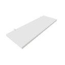 Ver imagem 1 de 1 Prateleira Branca 100x10 com Suporte Flutuante Mdf Organizadora Decoração Cozinha Quarto Banheiro