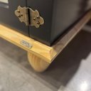 Ver imagem 7 de Kit Cozinha 4 Portas 2 Gavetas Retrô MDF Pés em Madeira Maciça 91,5cm Joy Yescasa Preto/Natural