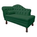 Ver imagem 3 de Recamier Divã Larissa 1,20cm Direito Sala Veludo:verde/liso
