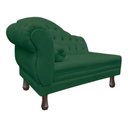 Ver imagem 2 de Recamier Divã Larissa 1,20cm Direito Sala Veludo:verde/liso