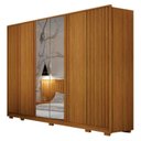 Ver imagem 3 de Guarda Roupa Casal Evo 6 Portas com Espelho Cinamomo com Cômoda Rubi 4 Gavetas Cinamomo – Leifer