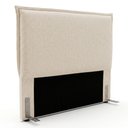 Ver imagem 1 de Cabeceira para Cama Box Casal Padrão Virella 140cm Moderna com Frame Linho Bege Claro - Desk Design
