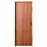 Porta de Madeira Semi-oca Padrão Imbuia Lisa Batentes de 11 Cm Eco - 2.10(a)x0.72(l) - Lado Esquerdo - 1