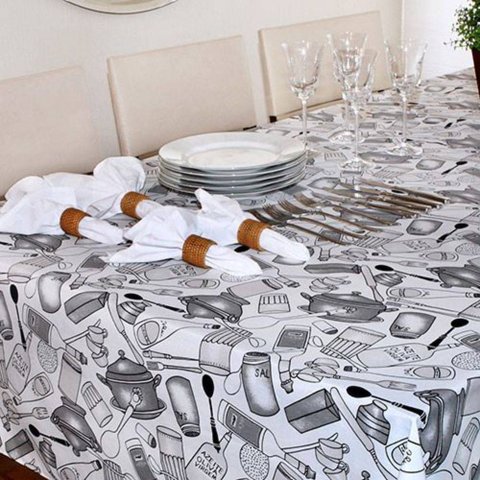 Toalha de Mesa Retangular Impermeável 160x220 cm Azeite