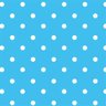 Papel de Parede Azul com bolinhas branca Adesivo Poá infantil - 1