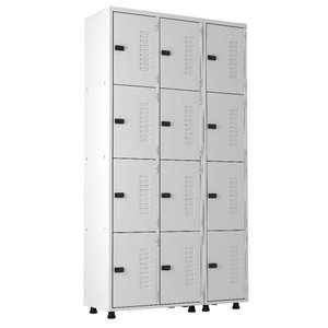 Armário Roupeiro Aço 12 Portas Guarda Volume Trinco