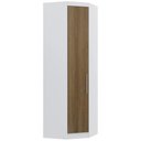 Ver imagem 1 de Guarda Roupa Canto Obliquo 70cm 1 Porta Taiga Branco/avelã L01 - Mpozenato