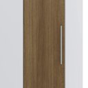 Ver imagem 4 de Guarda Roupa Canto Obliquo 70cm 1 Porta Taiga Branco/avelã L01 - Mpozenato