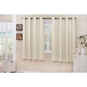 Ver imagem 1 de Cortina Cozinha Blackout Tecido Areia 2,00x1,30 Corta Luz