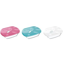 Assadeira Quadrada 0,7l Marinex com Tampa Nadir - 1
