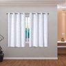 Cortina Jacquard Branco 2,80M x 1,60M para Varão Simples de até 2,00M - 1