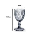 Ver imagem 3 de Jogo 6 Taças Diamond Vidro Diamante Negro Fumê 340ml