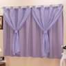 Cortina Blackout PVC com Voil Lilás Corta Luz 2,80M x 1,80M - 1