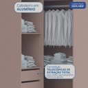 Ver imagem 6 de Guarda-Roupa Canto Closet com 2 Portas e 2 Gavetas MDF Requinte+ Marrom/Duna/Macadâmia
