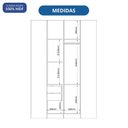 Ver imagem 4 de Guarda-Roupa Canto Closet com 2 Portas e 2 Gavetas MDF Requinte+ Marrom/Duna/Macadâmia