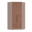 Ver imagem 2 de Guarda-Roupa Canto Closet com 2 Portas e 2 Gavetas MDF Requinte+ Marrom/Duna/Macadâmia